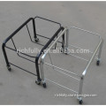Movable Shopping Basket Holder with 4 wheels